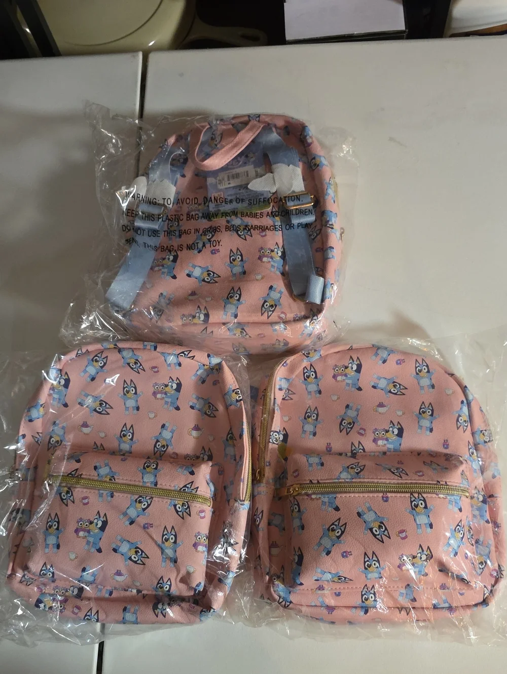 Resellers Bundle Bluey Pink Cartoon Backpack